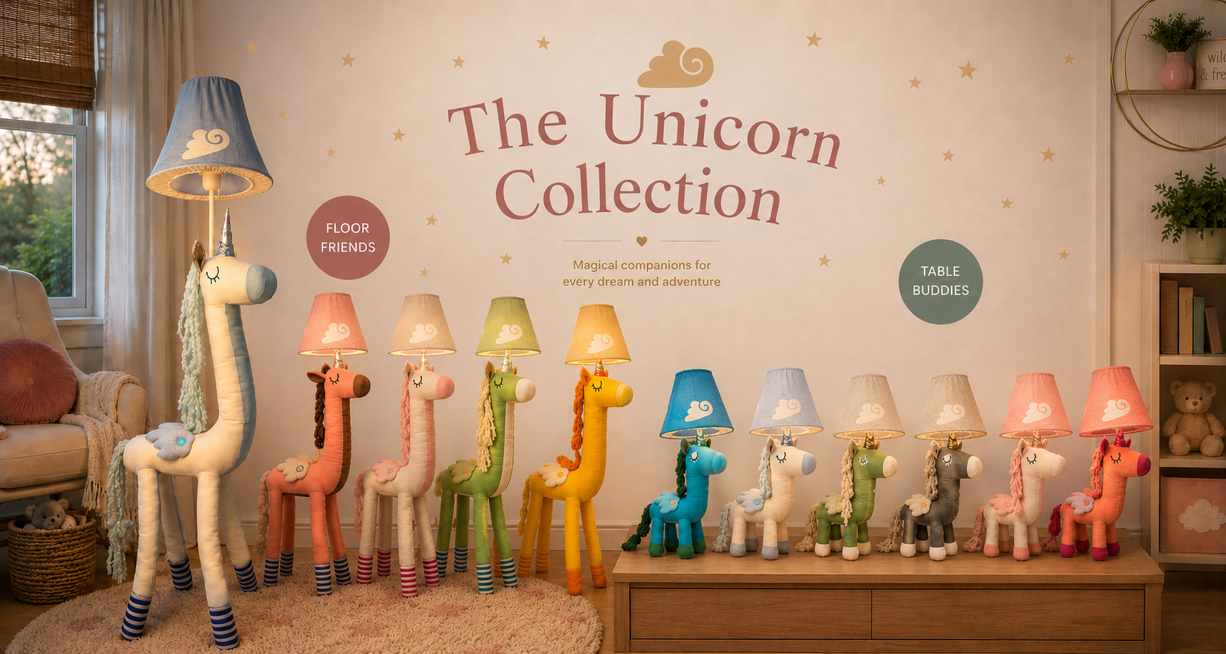 Unicorn Lamps Collection for Enchanting Illumination
