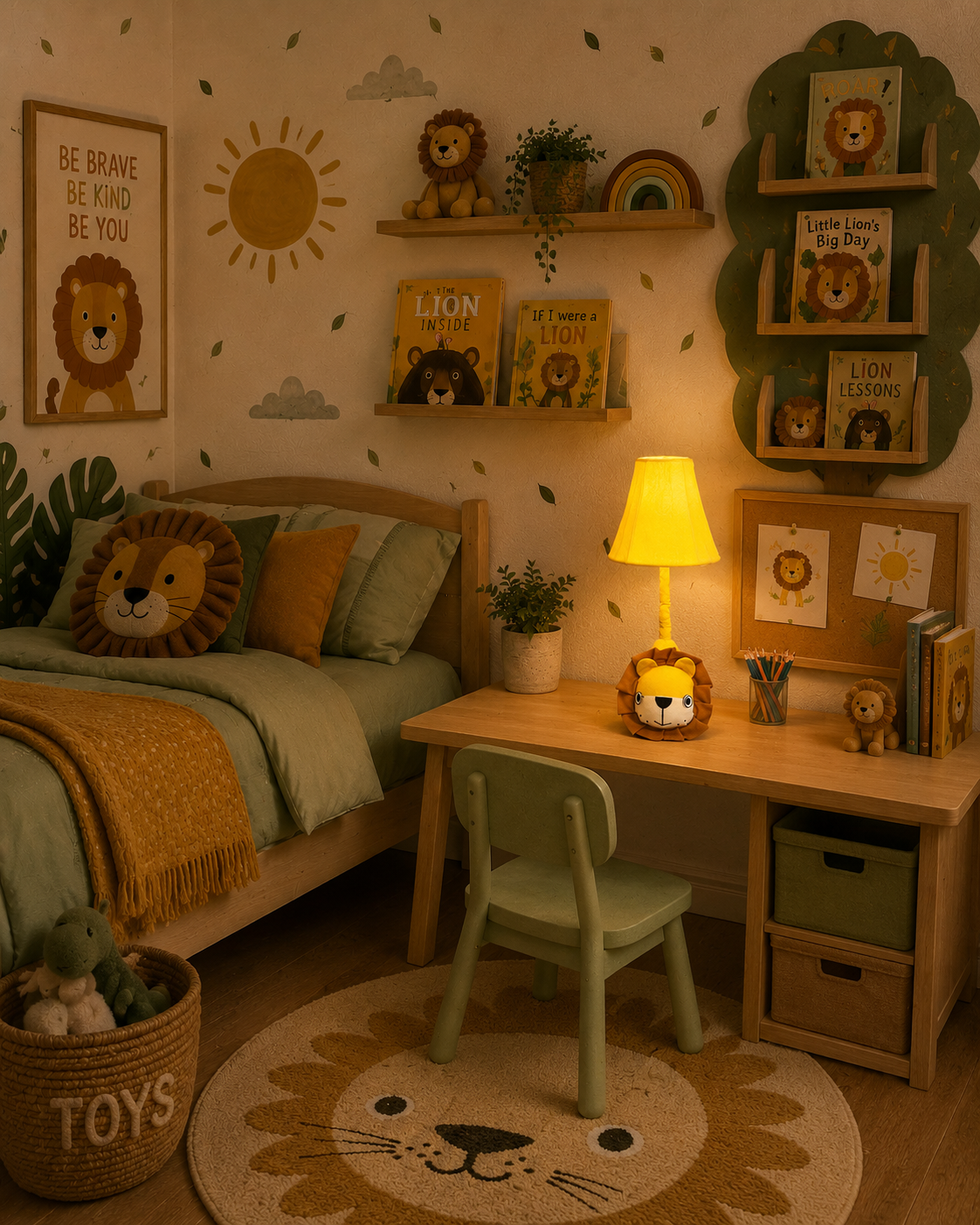 Lion Table Lamp