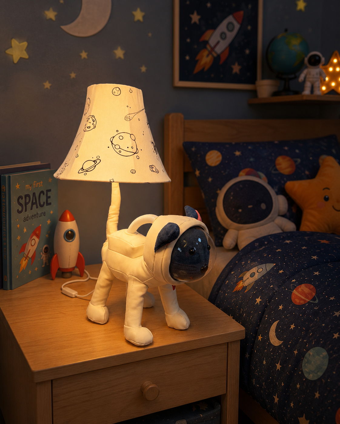 Space Cat Table Lamp - NeoBuddies