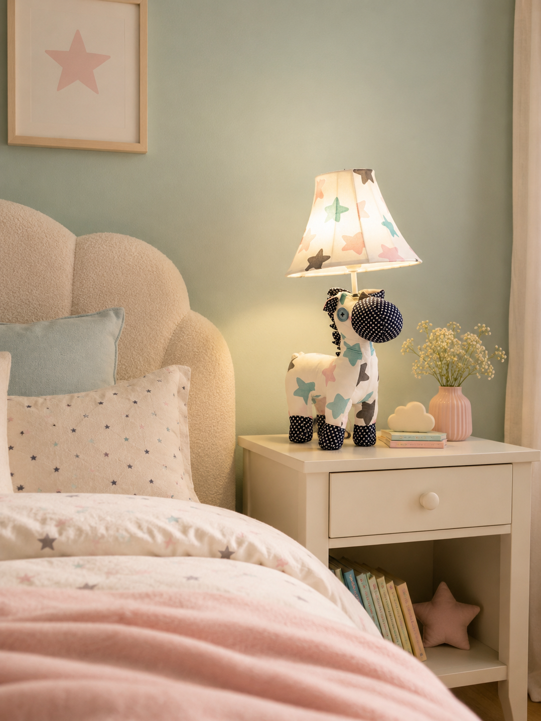 White Star Horse Table Lamp