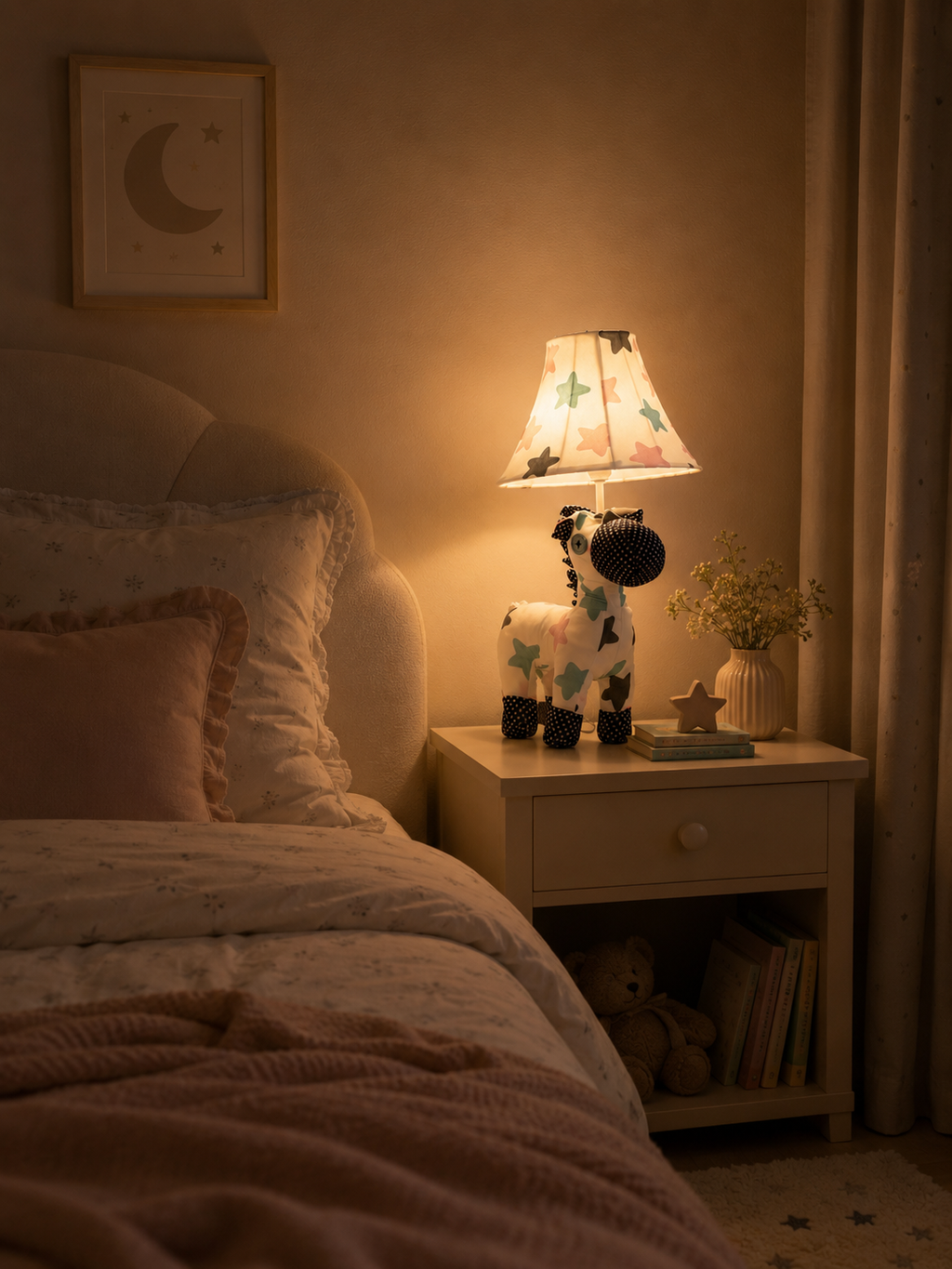 White Star Horse Table Lamp