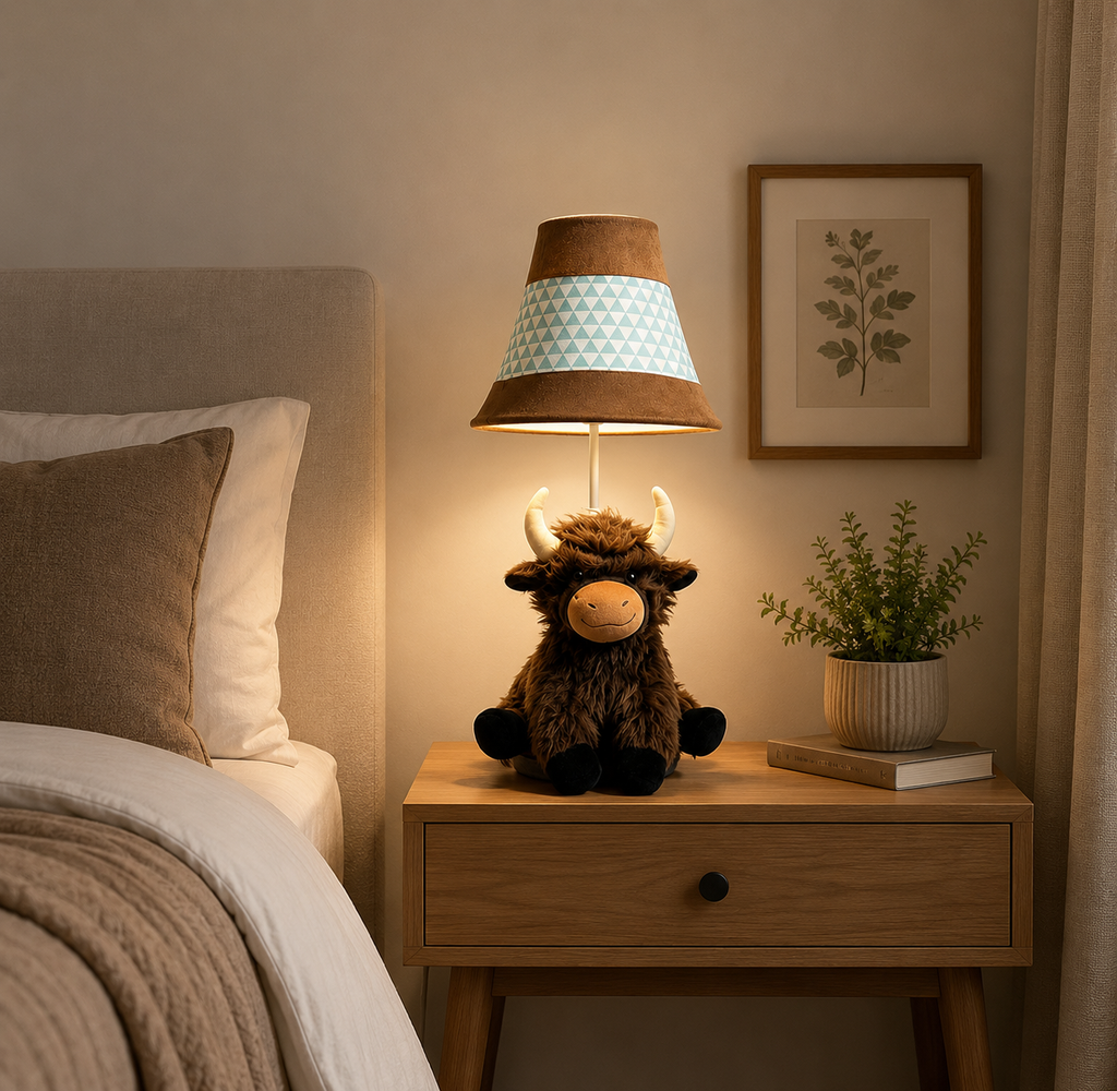 Highland Cow Table Lamp