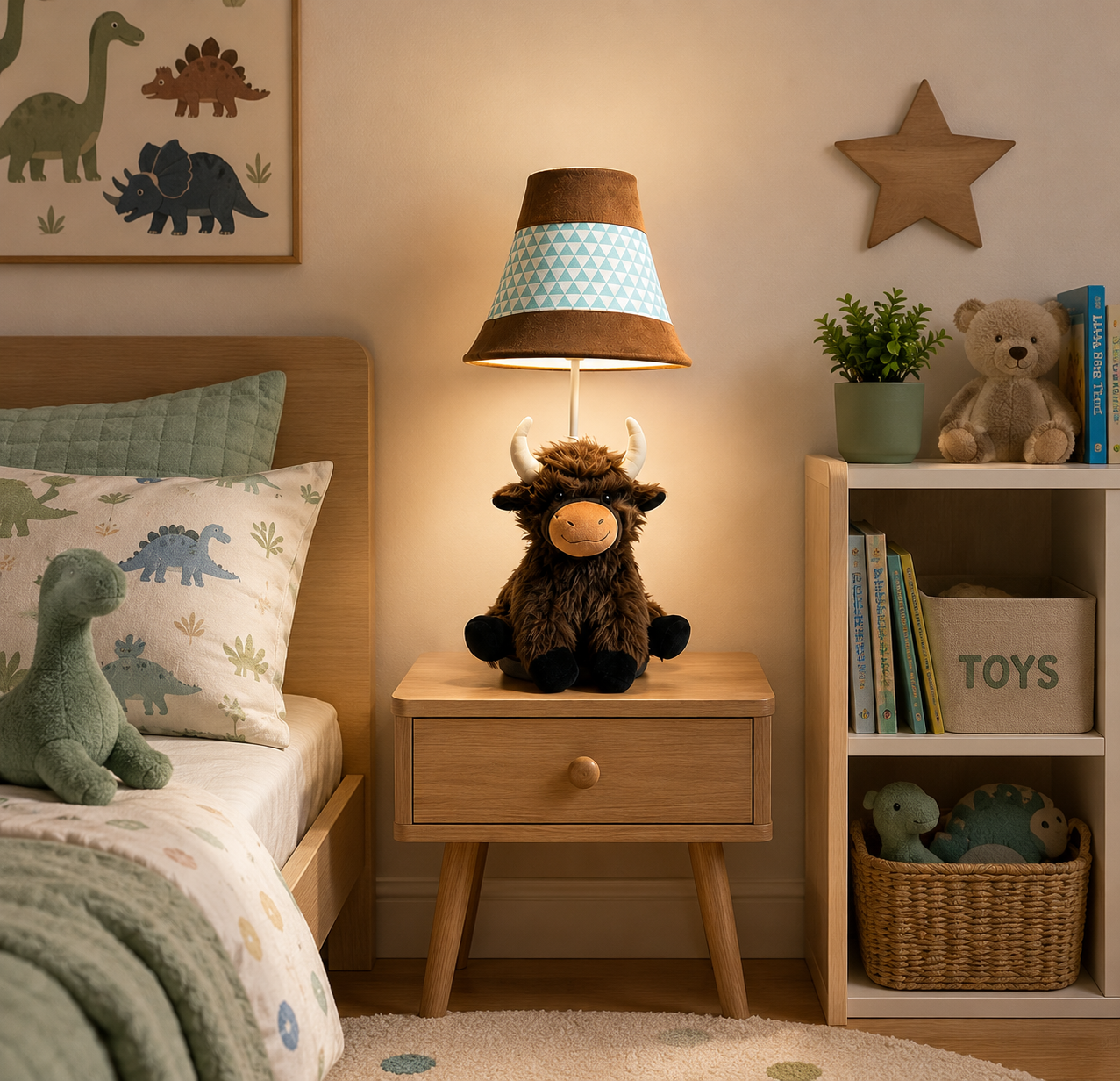 Highland Cow Table Lamp