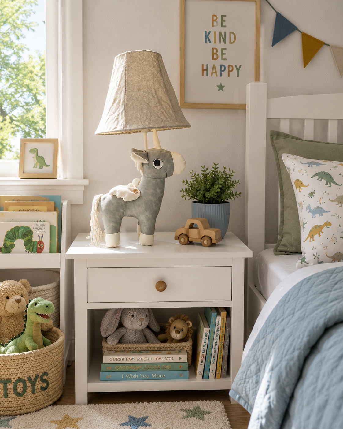 Grey Unicorn Table Lamp - NeoBuddies