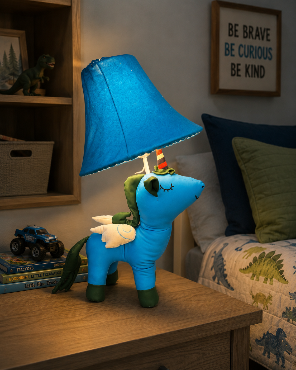 Blue Unicorn Table Lamp