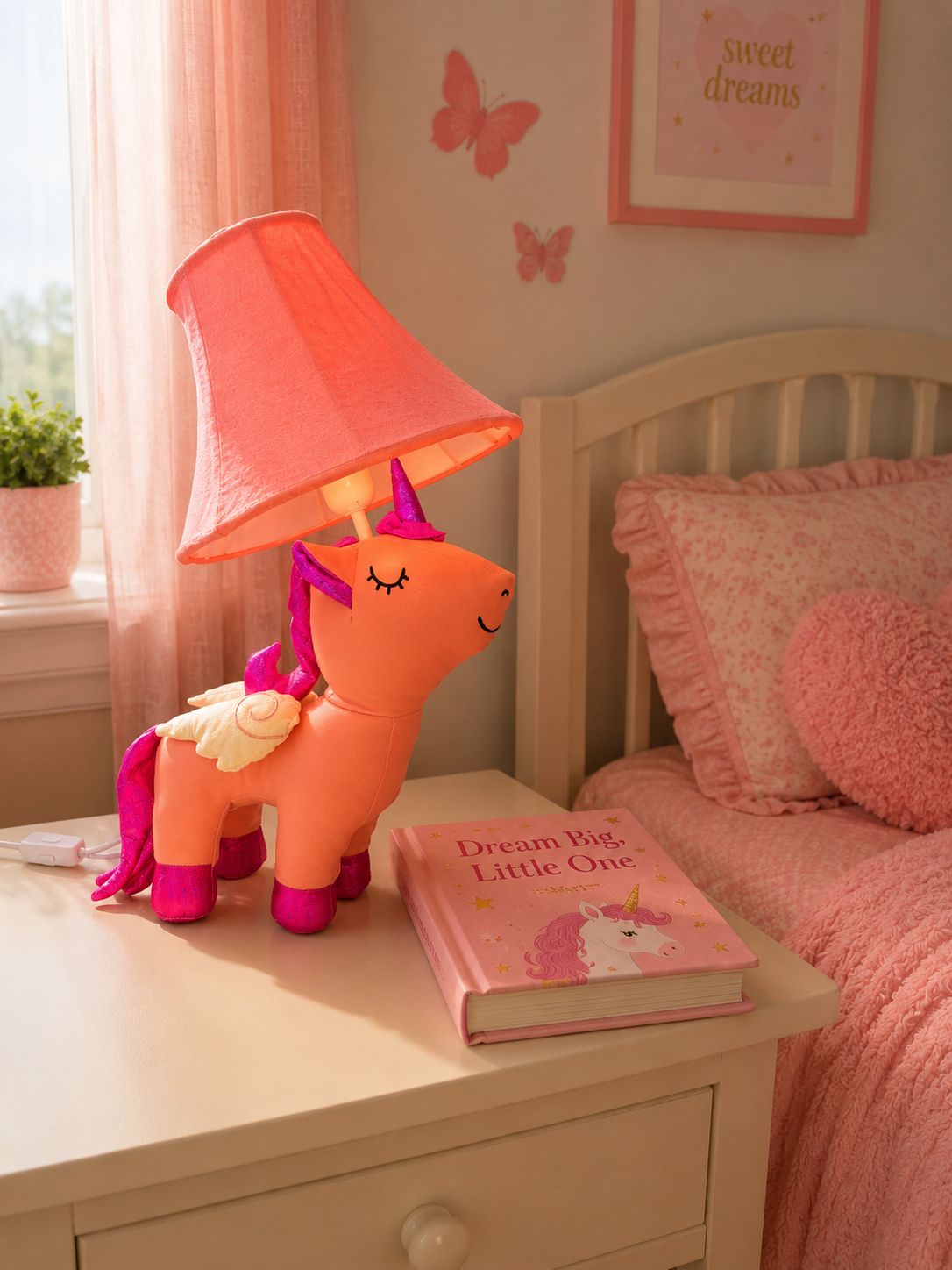 Pink Unicorn Table Lamp - NeoBuddies