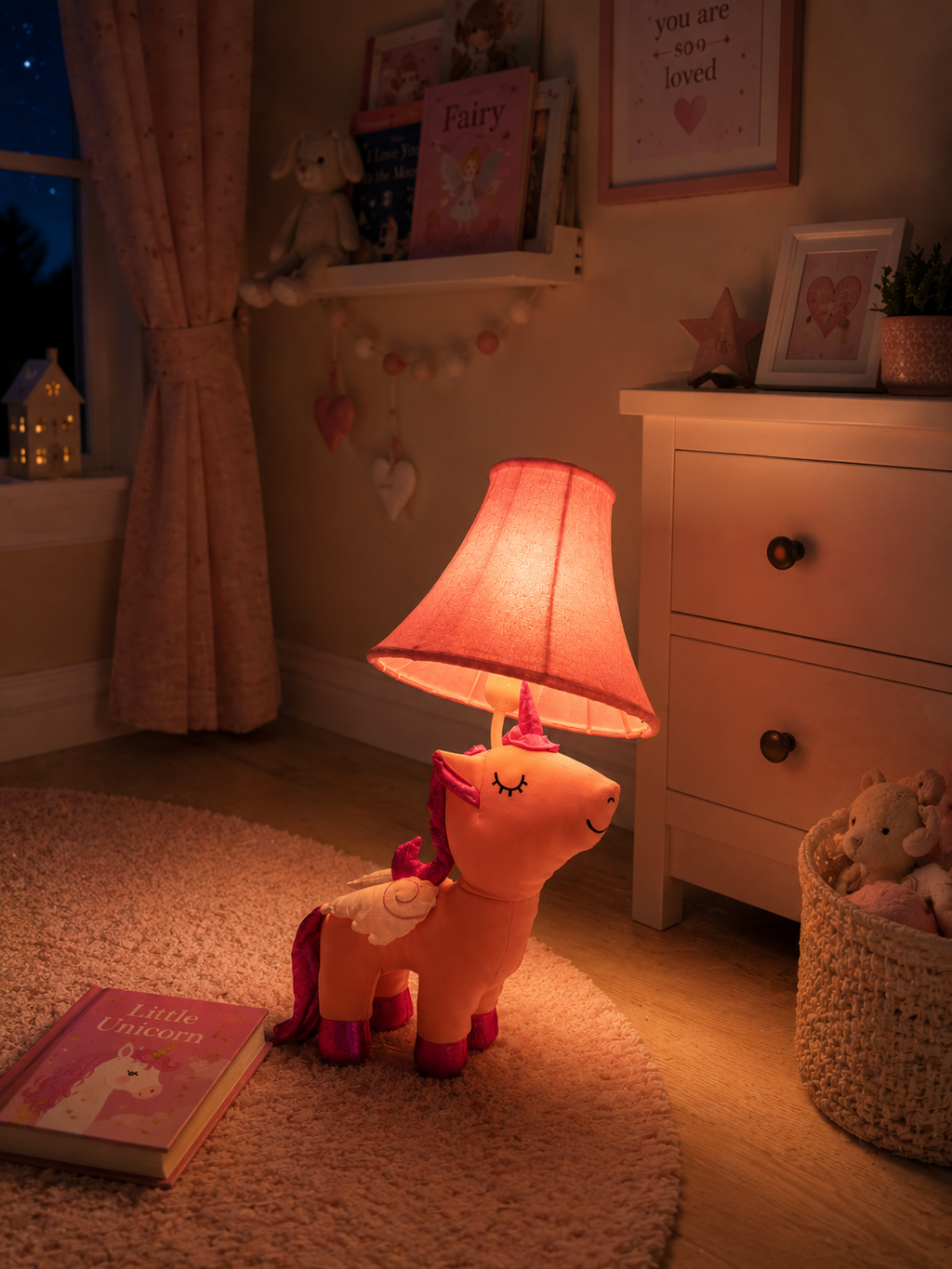 Pink Unicorn Table Lamp - NeoBuddies
