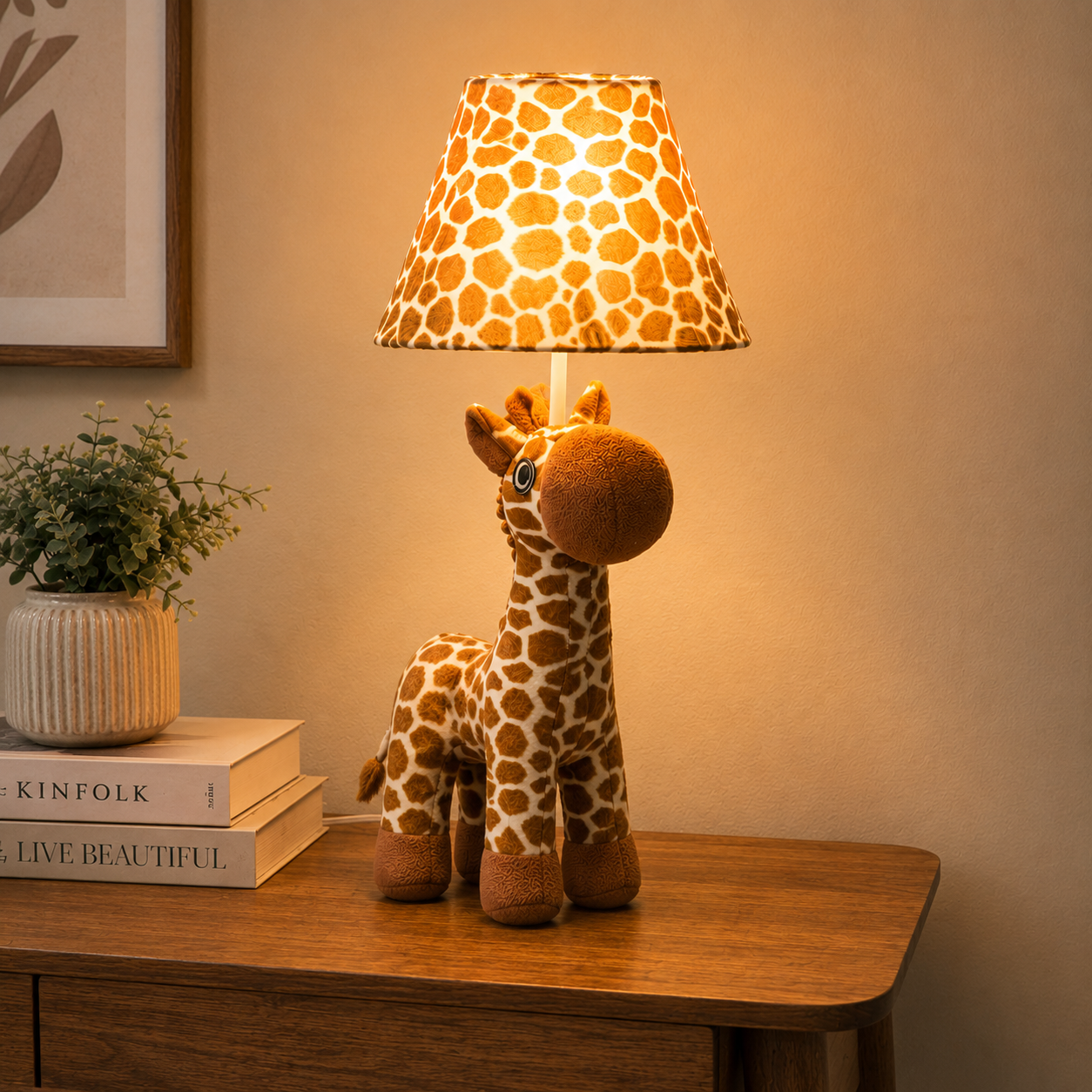 Leopard Print Giraffe Table Lamp - NeoBuddies