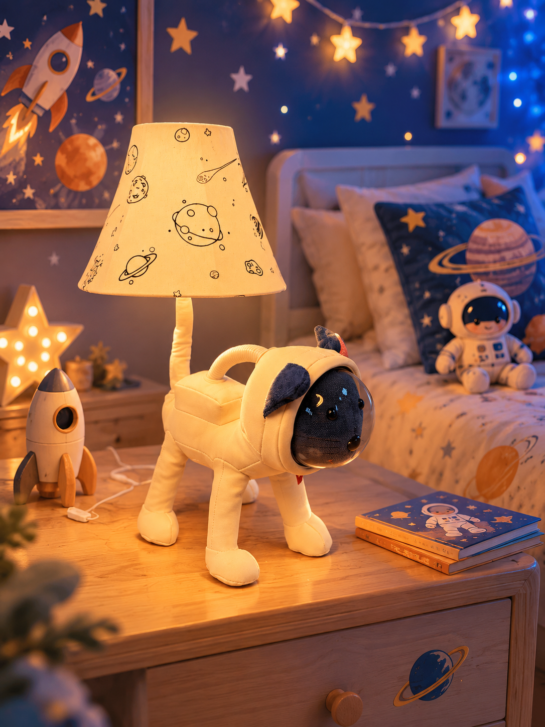 Space Cat Table Lamp - NeoBuddies