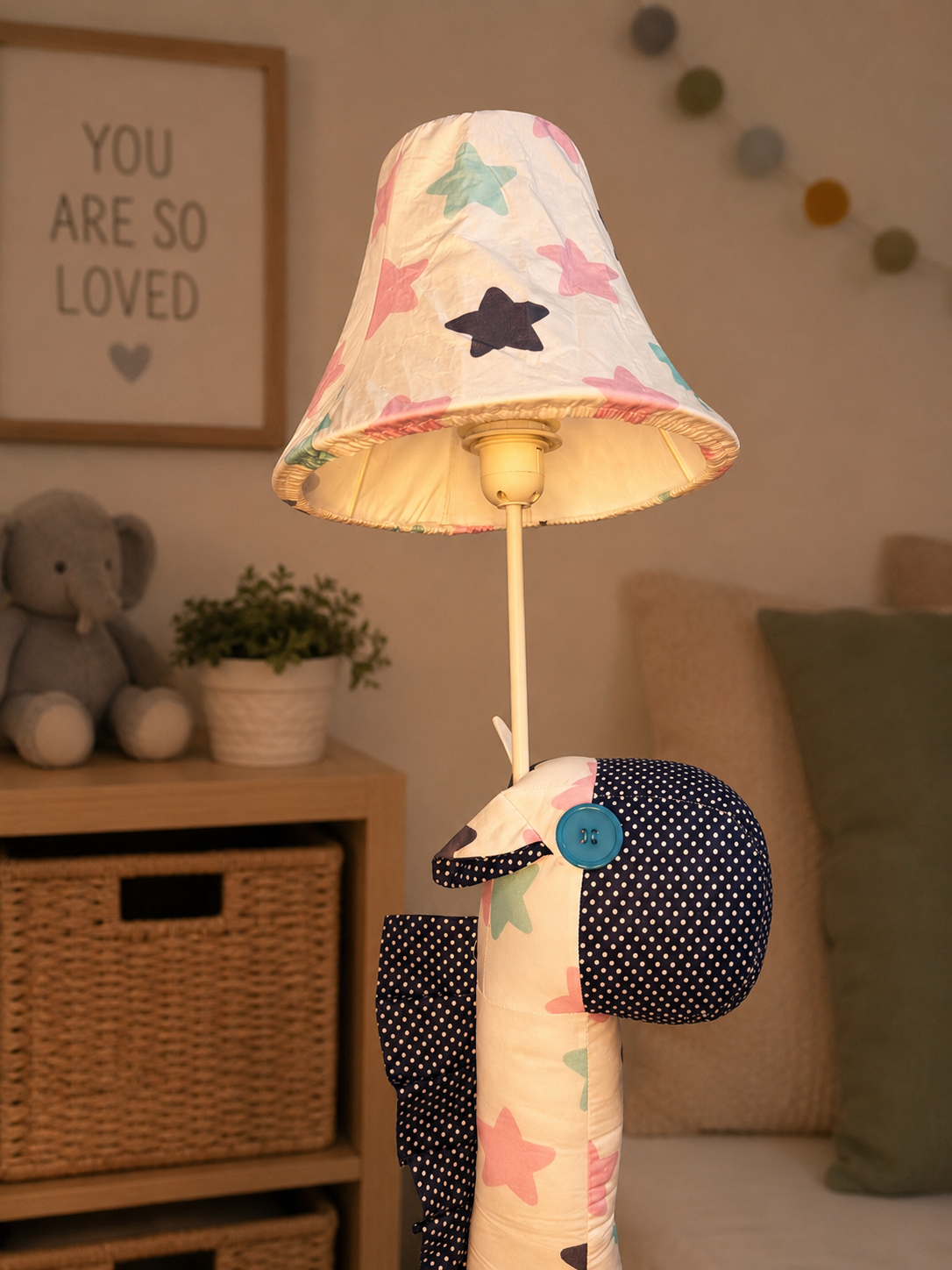White Star Horse Floor Lamp