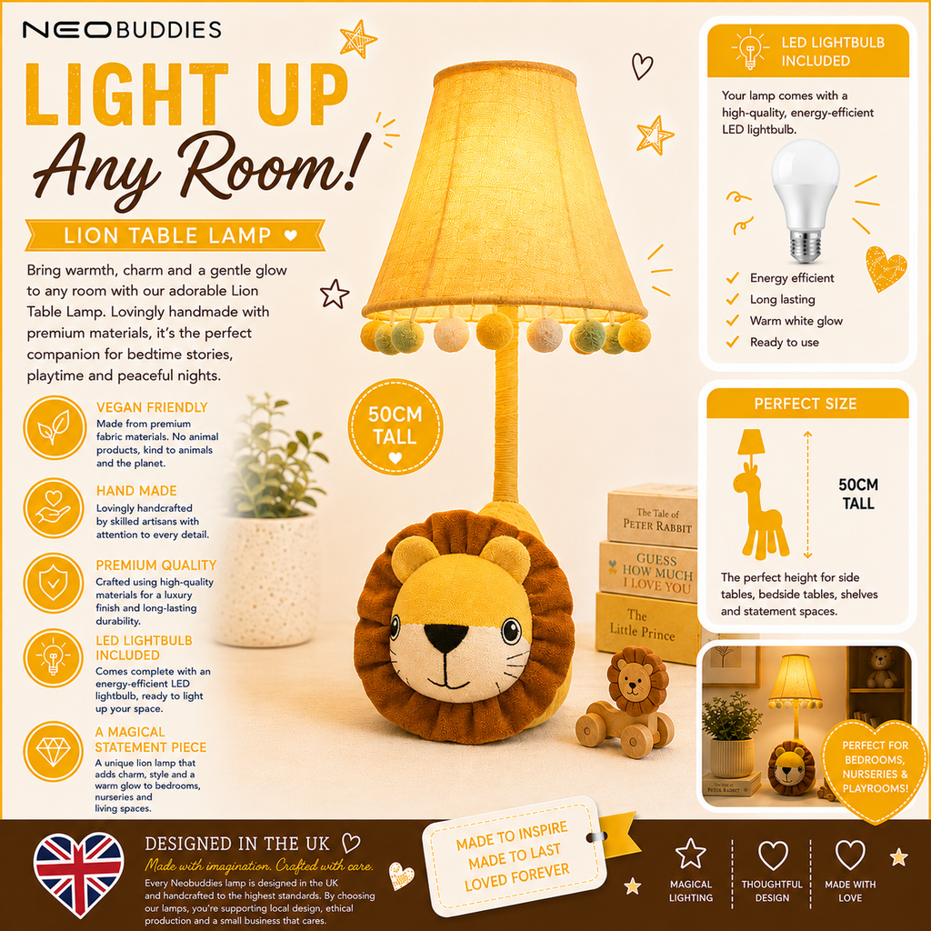 Lion Table Lamp