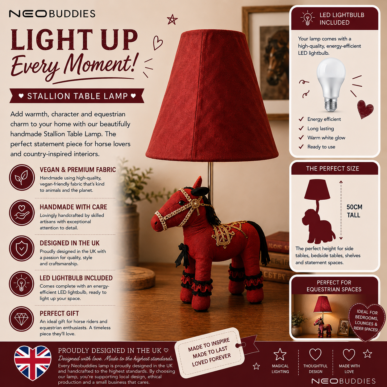 Red Stallion Lamp