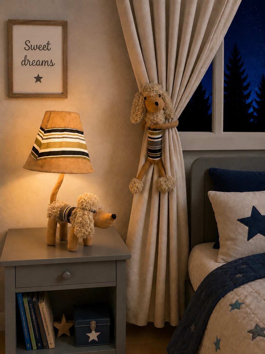 Dog Curtain Tie Back