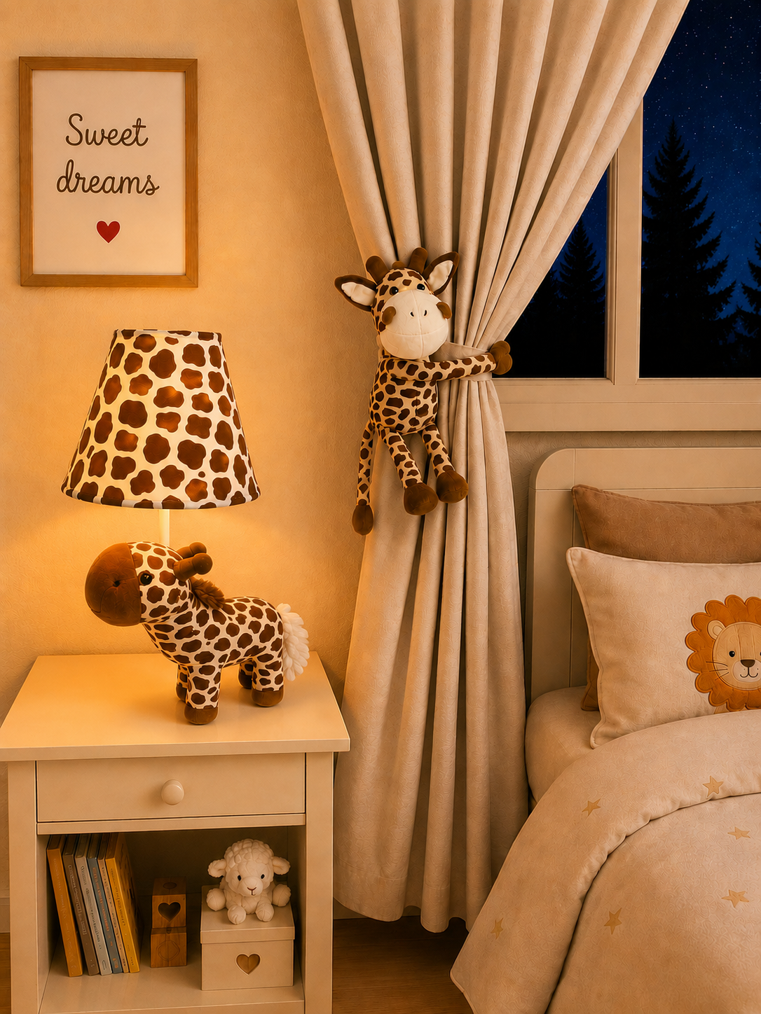 Leopard Print Giraffe Table Lamp - NeoBuddies